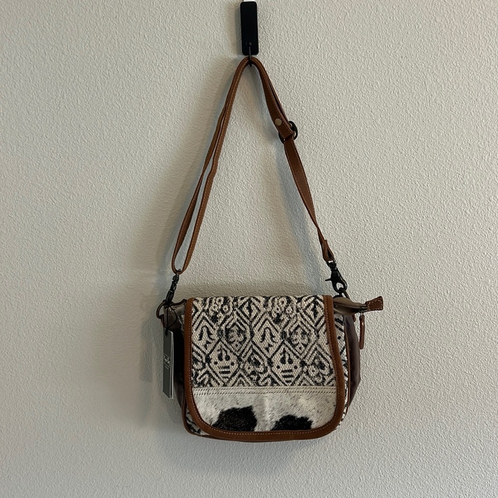 Myra bag with cow print and unique print